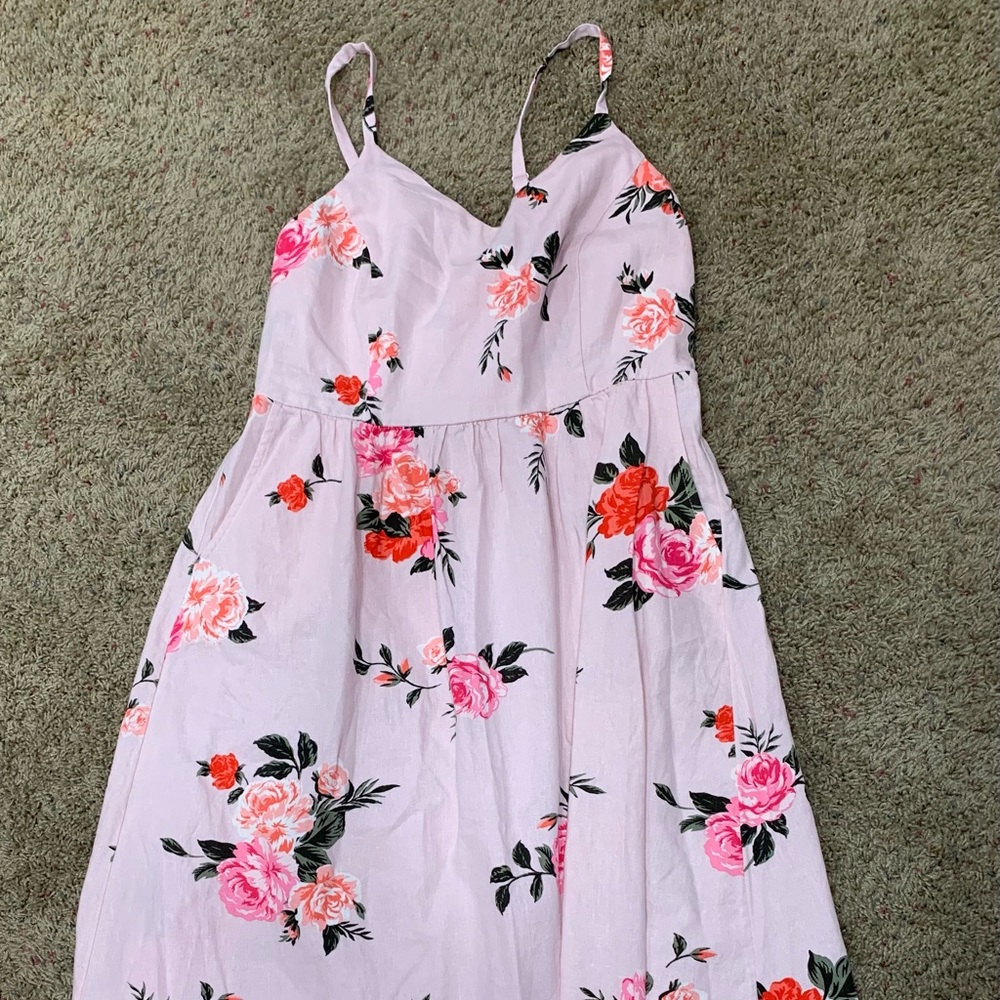 Old Navy Linen Flower Dress